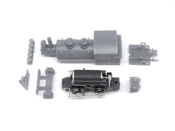 #0961 N gauge Baldwin 0-4-0 saddle tank, 3DP kit, RTR drive chassis