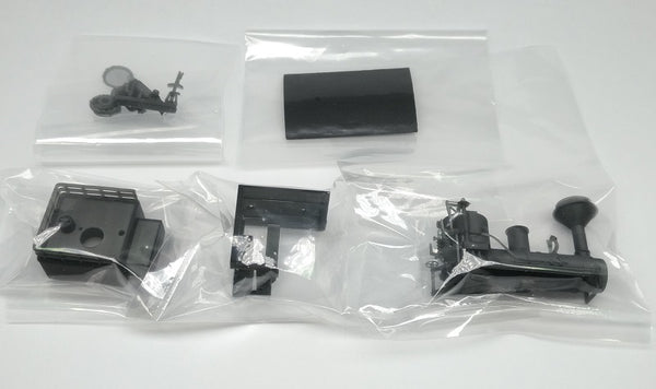 #1021 HOn30 3DP 13-ton Shay kit, RTR drive chassis, T-boiler, open cab