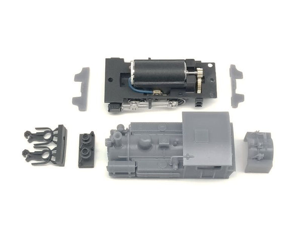 #1161 N gauge Amemiya 0-4-0 with air brakee 3DP Kit, RTR drive chassis