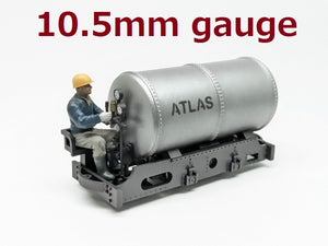 #1291 O-10.5mm(On20) ATLAS-mini compressed air locomotive kit, RTR drive unit