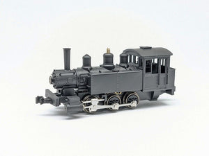 #1361 N gauge Baldwin 0-6-0 side tanks, wood cab, RTR drive chassis