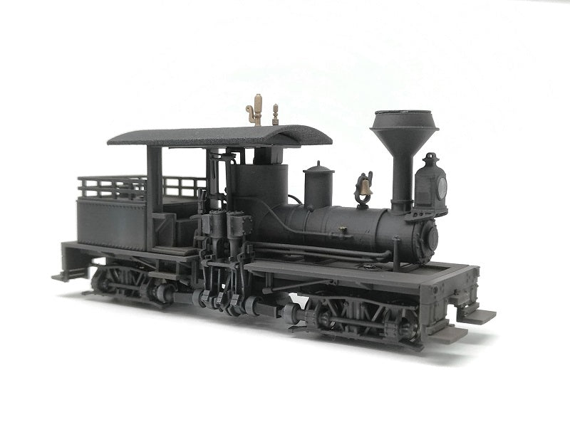 #1021 HOn30 3DP 13-ton Shay kit, RTR drive chassis, T-boiler, open cab